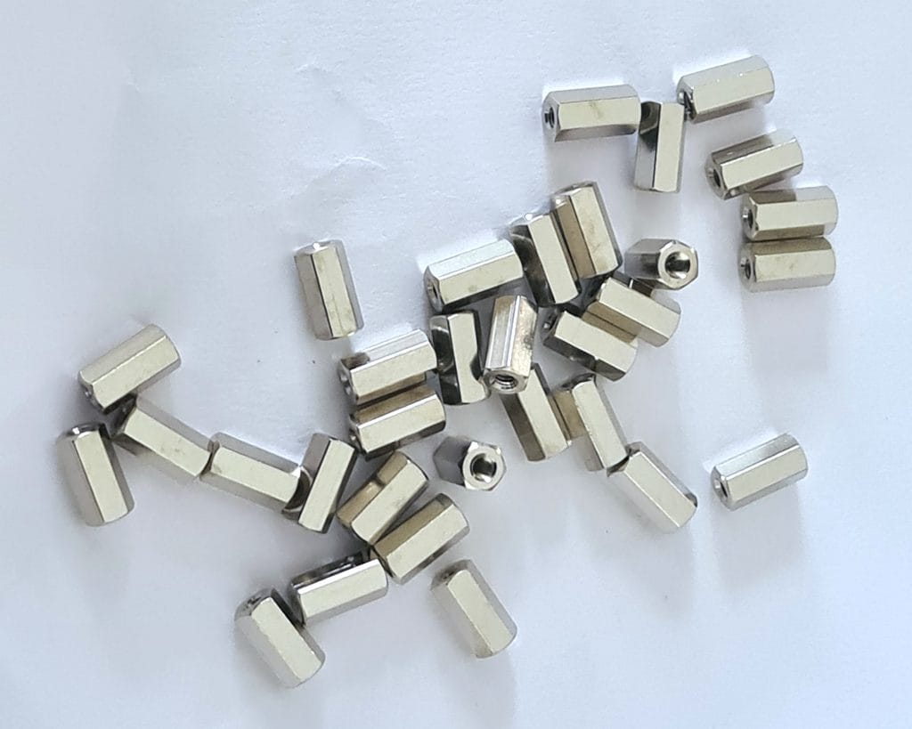 M2 Spacer/Standoff 8mm (Brass/Nickel) StacksKB