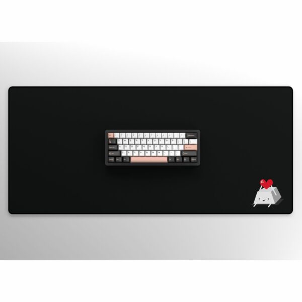 Keycap Buddy Heart Keycap on Black with Keyboard