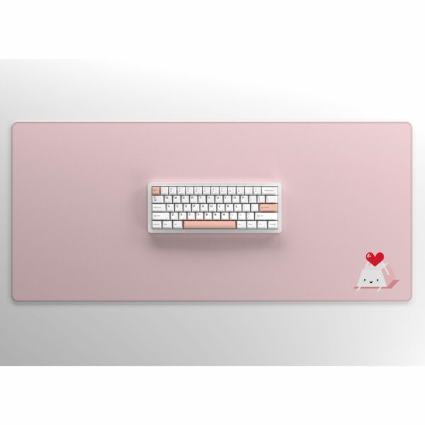 Keycap Buddy Heart Keycap on Pink with Keyboard
