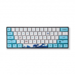 Kemove ODM Profile Blue Ocean Dyesub PBT 60% Keycaps + Keycap Puller