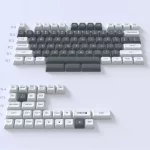 Sikakeyb Doubleshot PBT Keycaps (Two-Tone Grey and White)