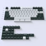 Sikakeyb Doubleshot PBT Keycaps (Two-Tone White and Green)