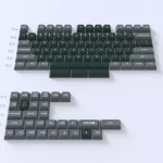 Sikakeyb Doubleshot PBT Keycaps (Two-Tone Green and Grey)