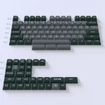 Sikakeyb Doubleshot PBT Keycaps (Two-Tone Grey and Green)