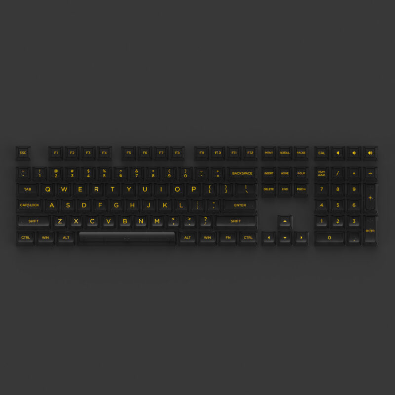 Akko Clear Black Keycap Set (ASA Profile) - Image 2