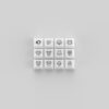 Akko Clear White Keycap Set (ASA Profile) - Image 4