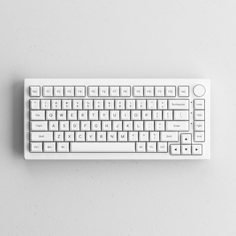 Akko Black on White Keycap Set (SAL Profile) - Image 4