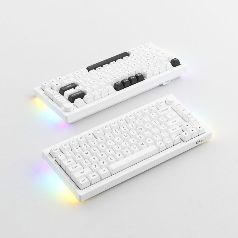 Akko Black on White Keycap Set (SAL Profile) - Image 3
