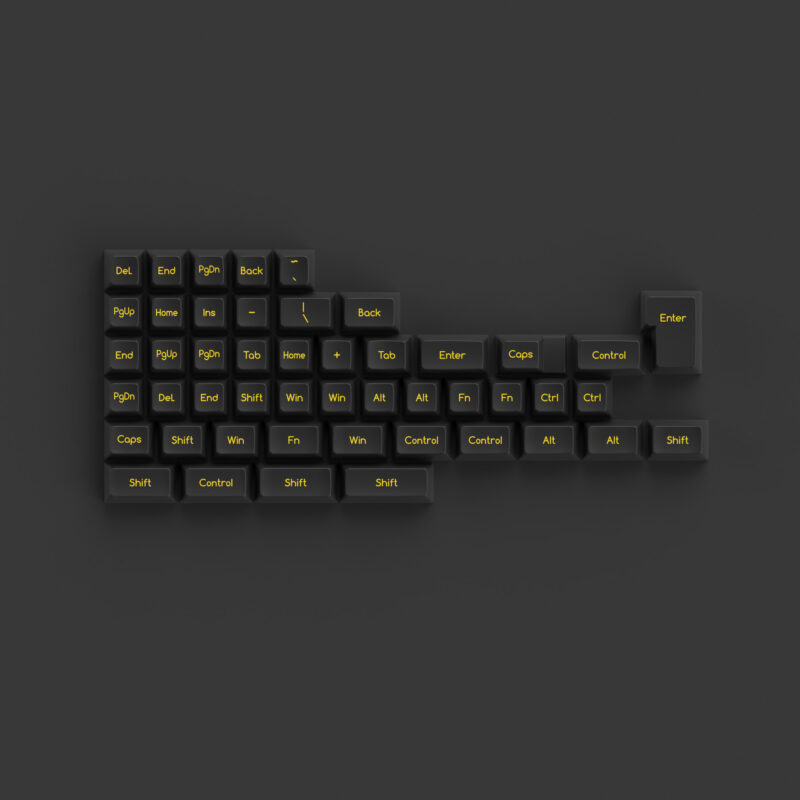 Akko Black and Gold Keycap Set (SAL Profile) - Image 3