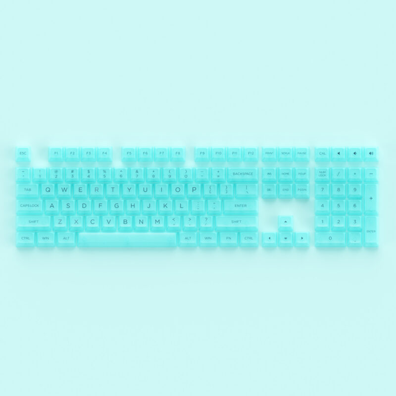 Akko Clear Mint (Tiffany Blue) Keycap Set (ASA Profile) - Image 2