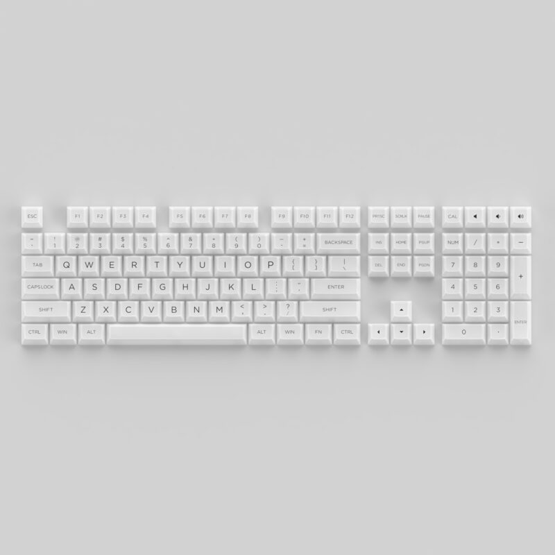 Akko Clear White Keycap Set v2 (ASA Profile) - Image 2