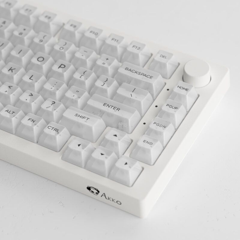 Akko Clear White Keycap Set v2 (ASA Profile) - Image 3