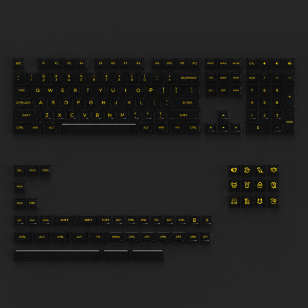 Akko Clear Black Keycap Set v2 (ASA Profile)