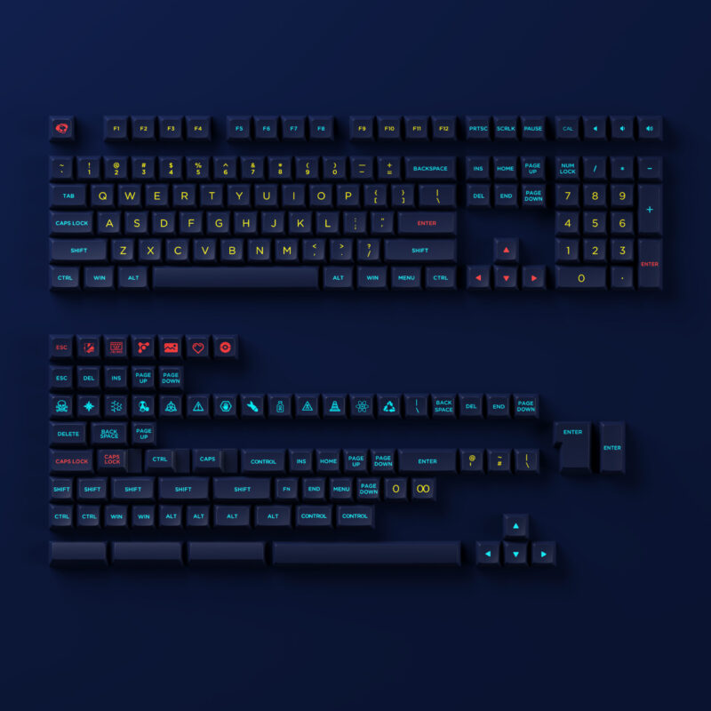 Akko Starry Sky (Starry Night) Keycap Set (OSA Profile)