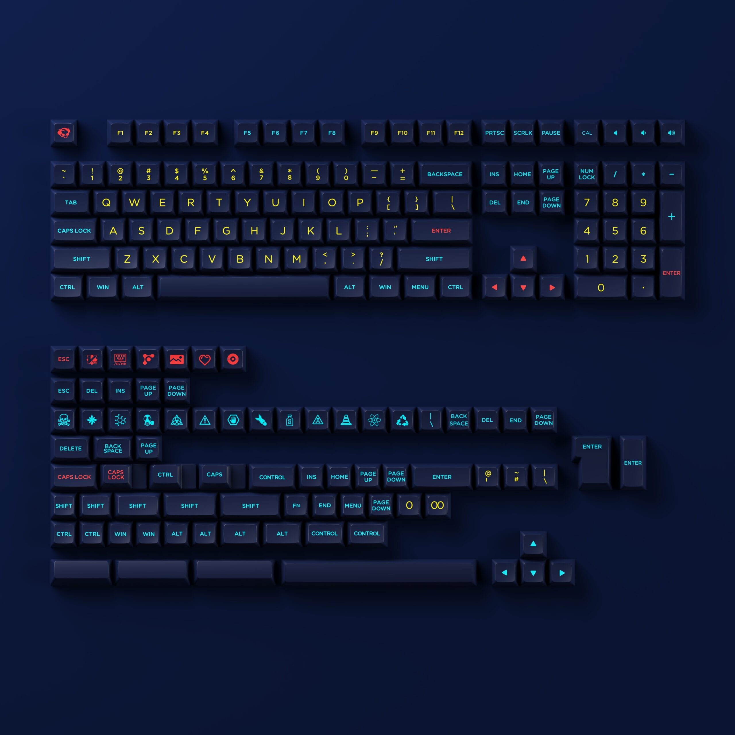 Akko Starry Sky (Starry Night) Keycap Set (OSA Profile)