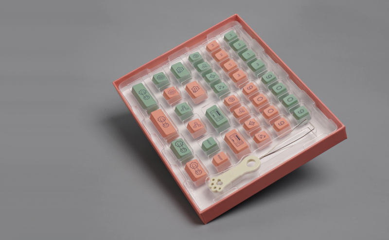 9009 Retro R2 OEM Profile Industrial Style Novelty Keycaps (38-Key) - Image 3
