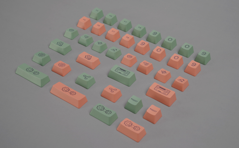 9009 Retro R2 OEM Profile Industrial Style Novelty Keycaps (38-Key) - Image 11