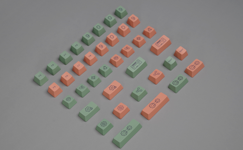 9009 Retro R2 OEM Profile Industrial Style Novelty Keycaps (38-Key) - Image 17