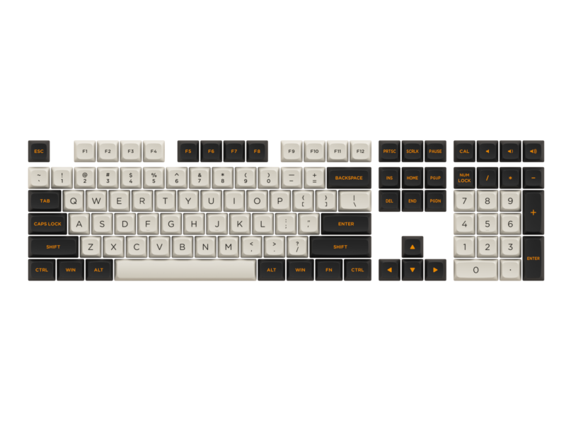 Akko Carbon Retro ASA Low Keycaps - Image 5