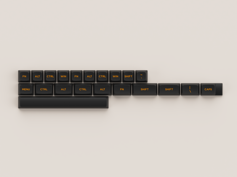 Akko Carbon Retro ASA Low Keycaps - Image 6