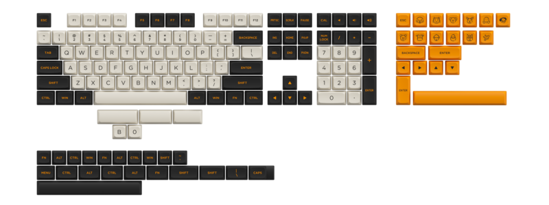 Akko Carbon Retro ASA Low Keycaps - Image 12