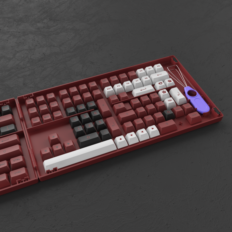 Akko Bred (Black and Red) ASA Profile Keycap Set - Image 3