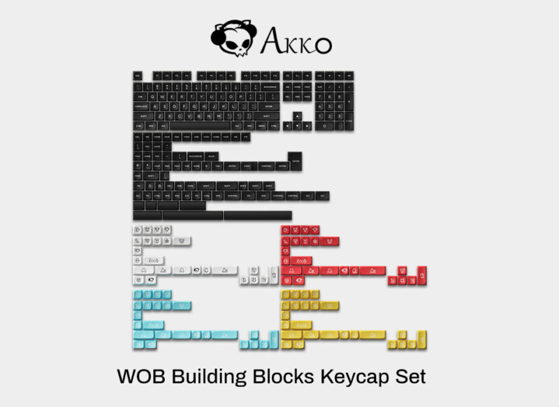 Akko WoB Building Blocks Keycap Set (MDA Profile)