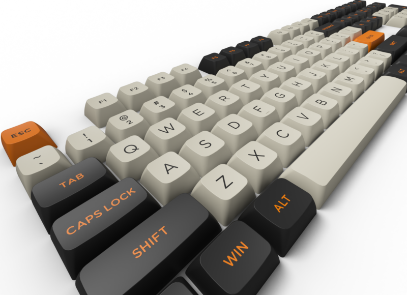 Akko Carbon Retro ASA Low Keycaps - Image 14