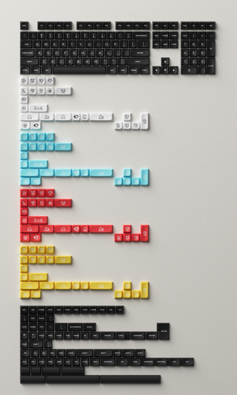 Akko WoB Building Blocks Keycap Set (MDA Profile) - Image 11