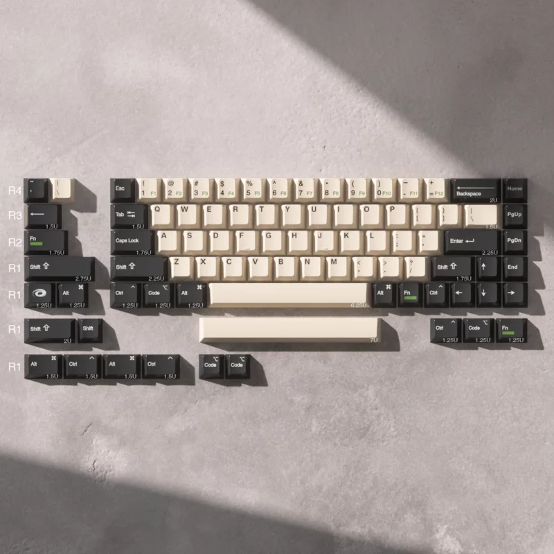 Graphite Cangjie sublegends OEM Profile Keycaps  for 60-65% keyboard Pre-order - Image 2