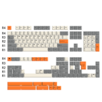 DaYe Off-White Orange Grey Double Shot ABS Cherry Profile Keycaps