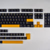 Aflion Black and Yellow Cherry Profile PBT Keycaps