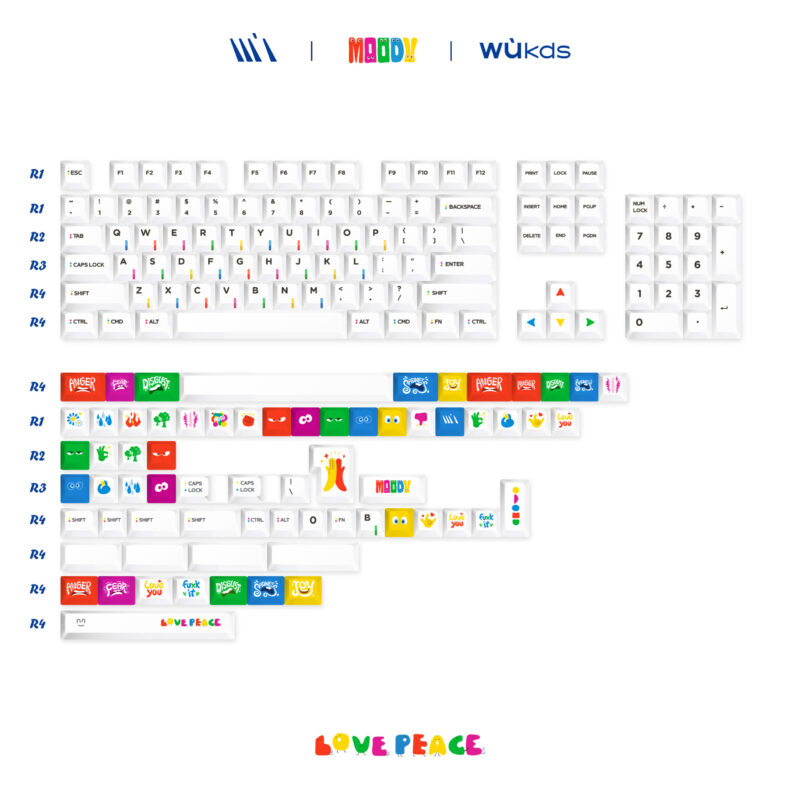 WUkds Moody KCA Profile Keycap Set - Image 11
