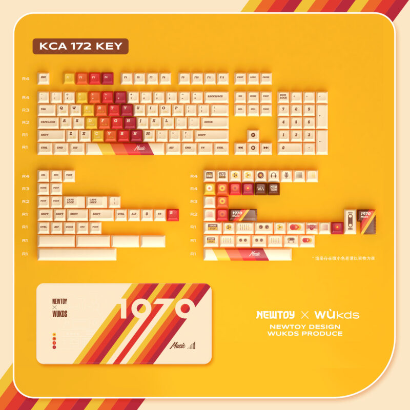 Wukds 1970 172 Key Keycap Set (KCA/Cherry Profiles) - Image 10