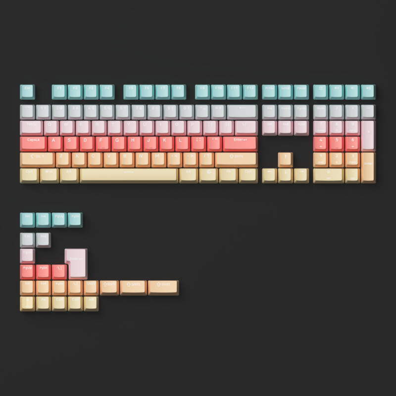 Monsgeek Ice Cream OEM Profile Keycap Set (132 Key) - Image 3
