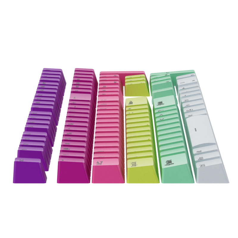 Monsgeek Rainbow OEM Profile Keycap Set (132-key) - Image 2