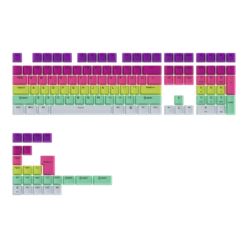 Monsgeek Rainbow OEM Profile Keycap Set (132-key)