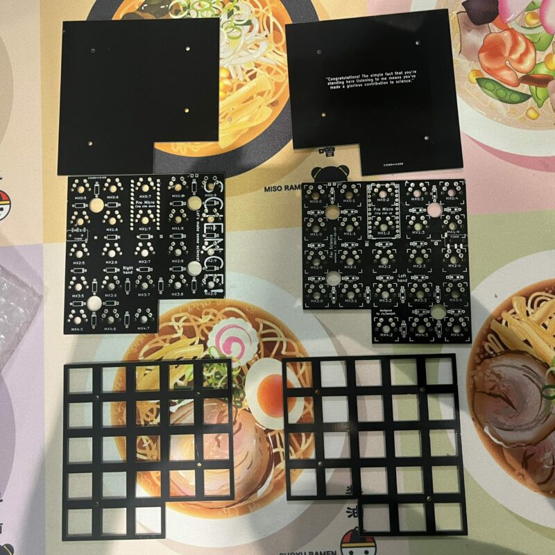 For Science Keyboard PCB+Plates FR4 Stack
