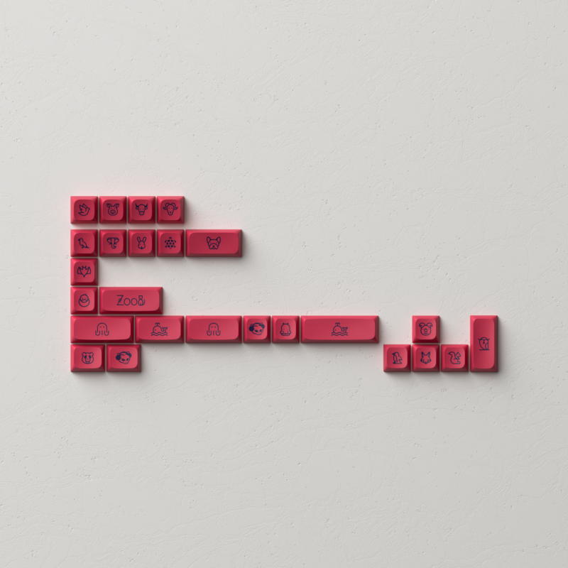 Akko Neon Keycap Set (MDA Profile) - Image 5