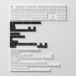 Akko Black on White MDA Keycap Set