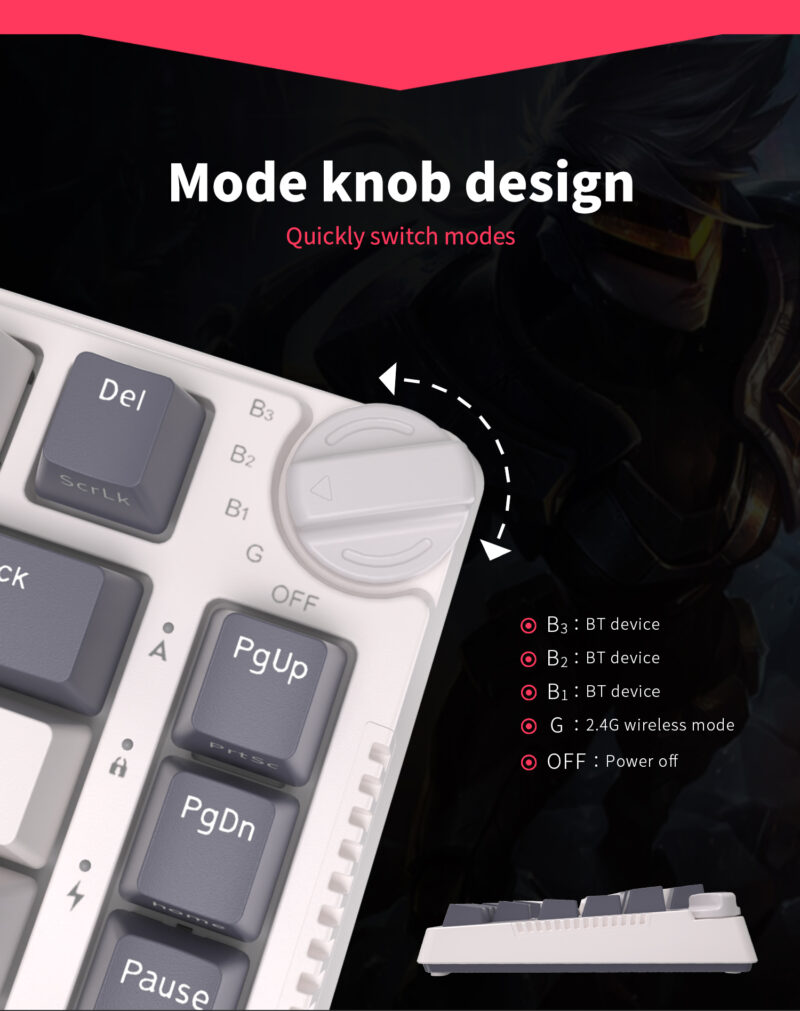 Royal Kludge RK H81 (White Night) - Image 16