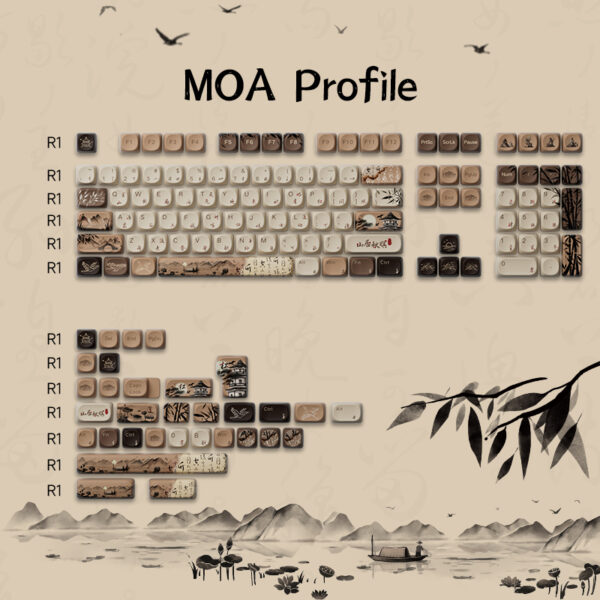 Mountain Seclusion Keycap Set (MOA Profile) (140 Key)