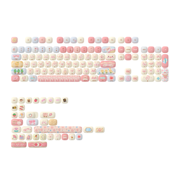 Piggy Party Keycap Set (MOG Profile) (139 key)