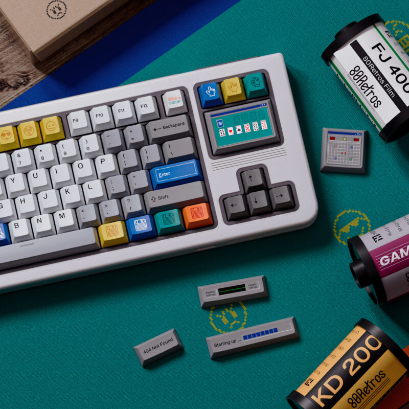 80Retros x Click Win 1998 Cherry Profile Keycap Set (228-Key) - Image 5