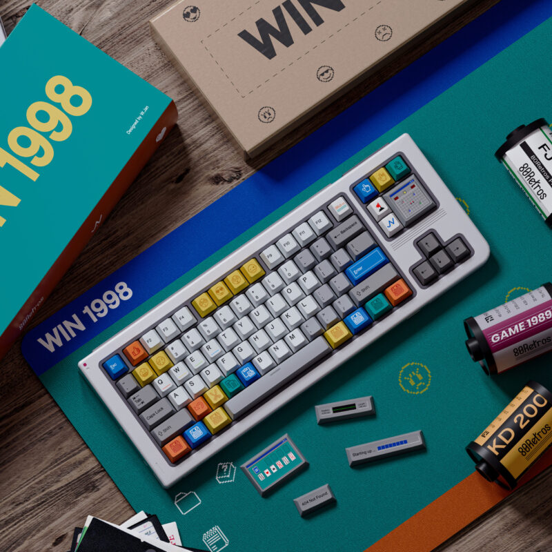 80Retros x Click Win 1998 Cherry Profile Keycap Set (228-Key) - Image 6