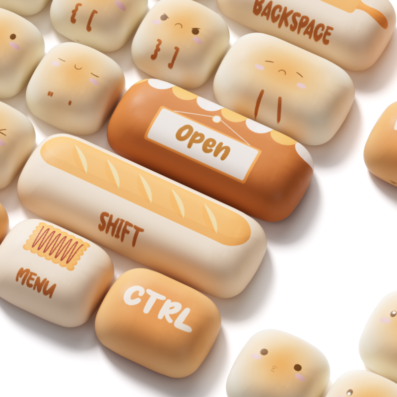 Akko Bun Wonderland Keycap Set (MOG Profile) (138 Key) - Image 6