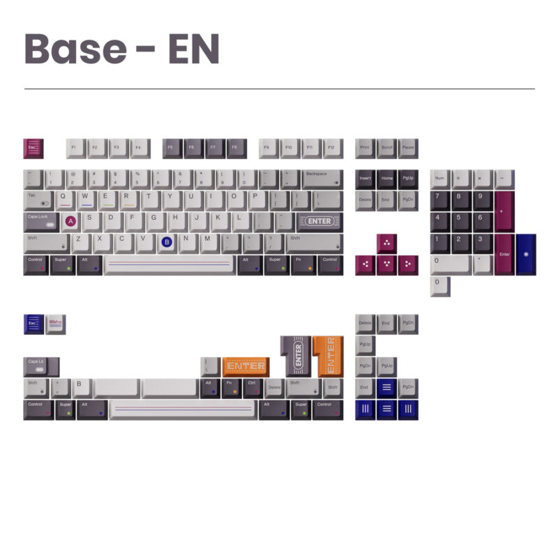 80Retros x Click Inc GAME1989 Classic Cherry Profile Keycaps [Group Buy] - Image 2