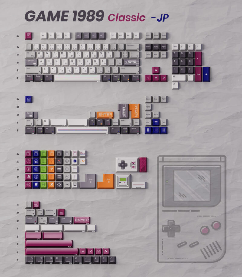 80Retros x Click Inc GAME1989 Classic Cherry Profile Keycaps [Group Buy] - Image 12