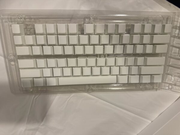StacksPBT Blank White Cherry Profile Keycaps (113 Key)