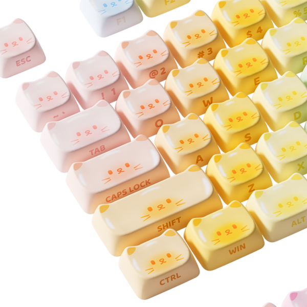 Akko Colorful (Colourful) Cats MAO Keycap Set (142-key)